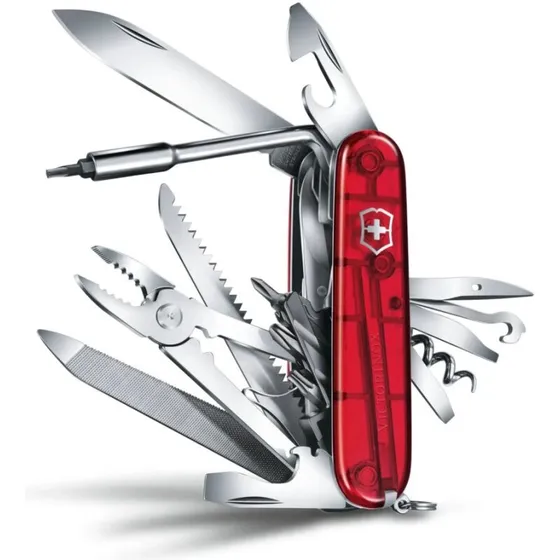 Victorinox CyberTool L 91 mm, 39 funktioner – Rød transparent