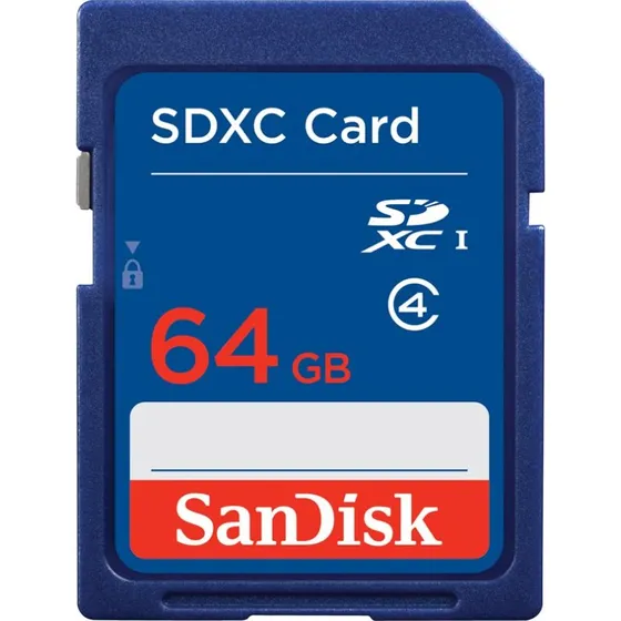 SanDisk SDXC 64 GB Class 4, Støtsikker Hukommelseskort