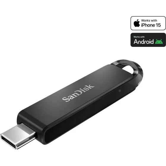SanDisk Ultra USB-C 64GB, Sort