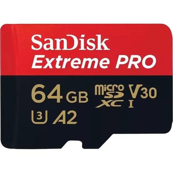 SanDisk Extreme PRO 64 GB microSDXC UHS-I (A2, U3, V30)