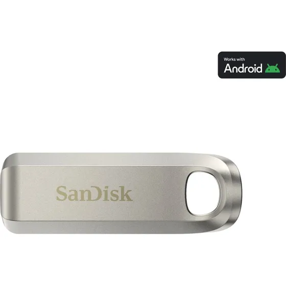 SanDisk Ultra Luxe 512GB USB-C 3.2 Gen 1 Sølv