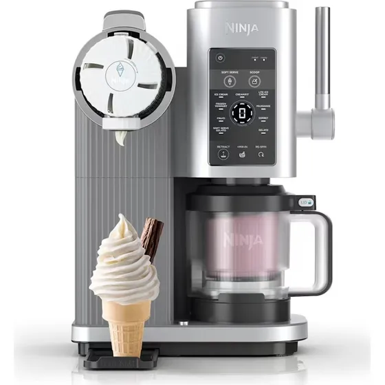 Ninja NC701EU Ismaskine 0,48 L, Sort/Sølv