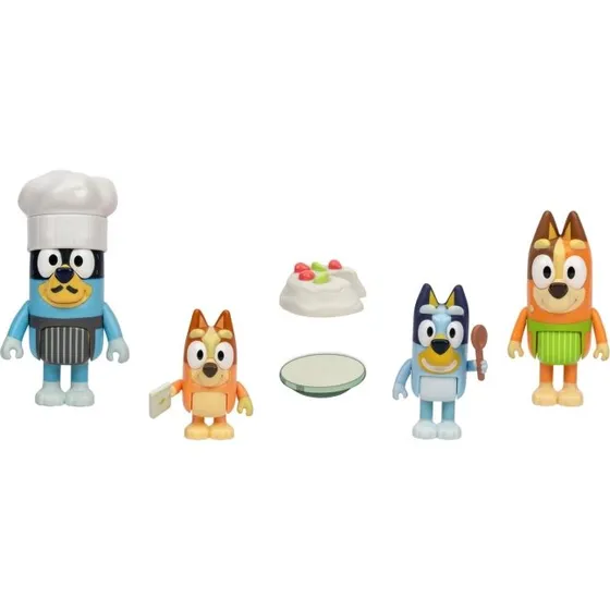 Bluey Pavlova Desserttid 4-pak – Figursæt med familien