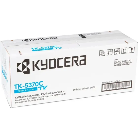 Kyocera TK-5370C Cyan Tonerkit, 5.000 sider