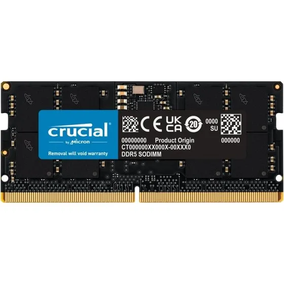 Crucial DDR5 16GB 4800MHz CL40 SO-DIMM 262-pin