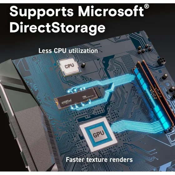 Crucial T500 2 TB NVMe SSD M.2 PCIe 4.0