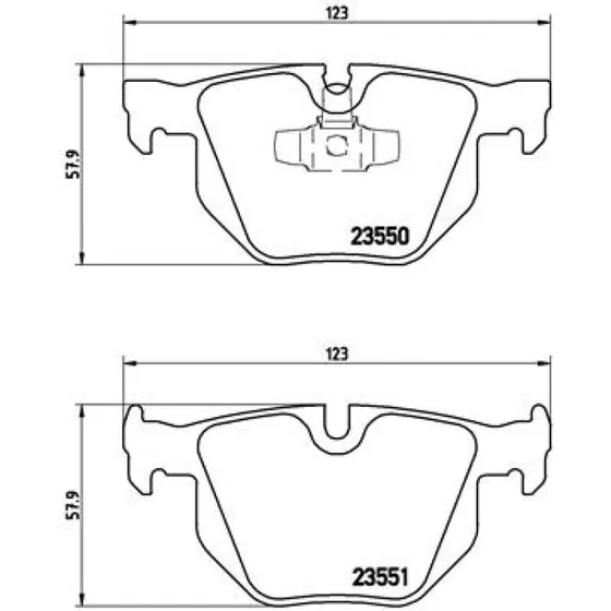 Brembo Bremseklodser P 06 039X, Xtra, bagaksel, BMW