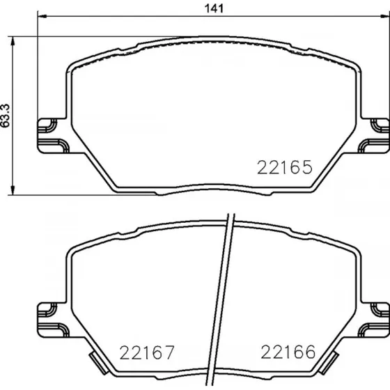 Brembo Bremseklodser P 23 164 for FIAT, Jeep, Alfa Romeo
