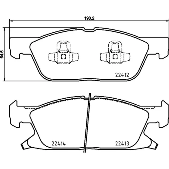 Brembo Bremseklodser P 24 188, FORD Focus IV, Kuga III, Galaxy III