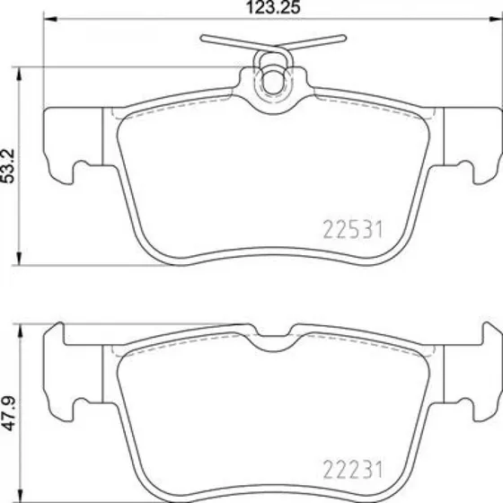 Brembo Bremseklodser P 24 175, bagaksel, til Ford Galaxy, Kuga, Mondeo