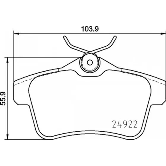 Brembo P 06 102 Bremseklodser til Citroën og DS