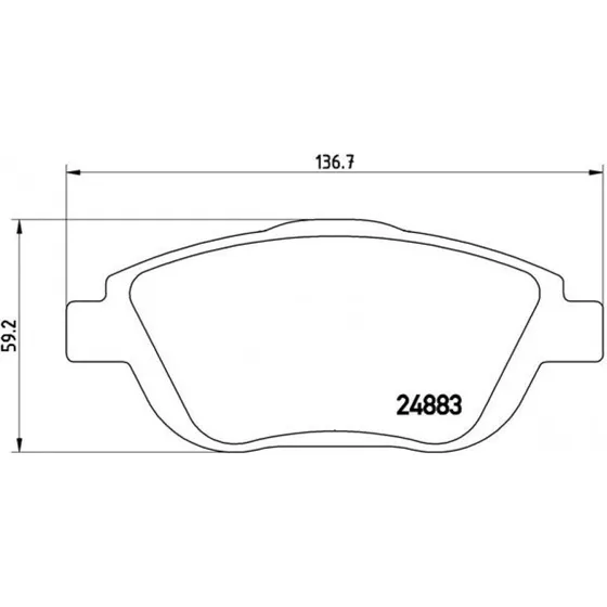 Brembo Bremseklodser P 61 103, Prime-serie, foraksel, til OPEL, PEUGEOT, CITROËN