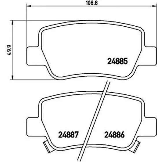 Brembo Bremseklodser P 83 112 for Toyota Avensis (Akselsæt)