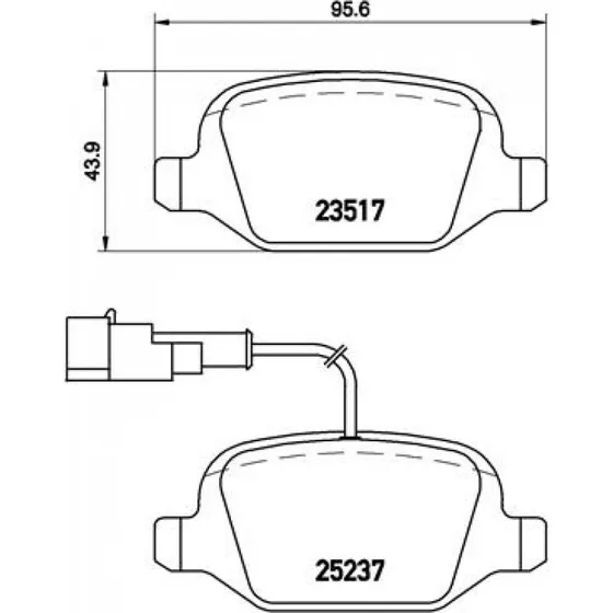 Brembo Bremseklodser P 23 131 for Alfa Romeo (Akselsæt)