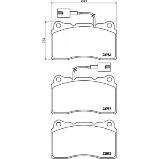 Brembo Bremseklodser P 23 134, 77365490, foraksel, Prime-serie