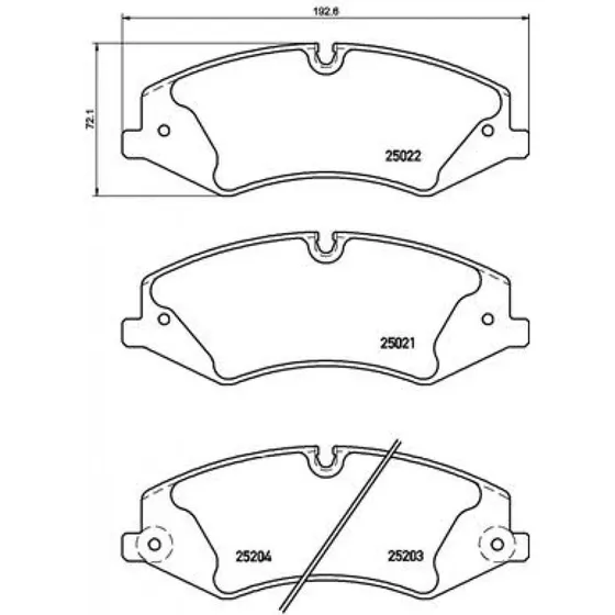 Brembo Bremseklodser P 44 022 for Land Rover