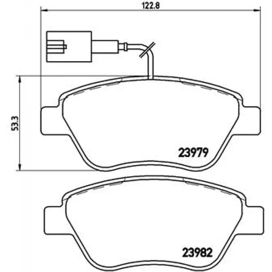 Brembo Bremseklodser P 23 140 for FIAT, PEUGEOT, CITROËN