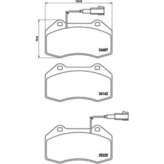 Brembo Bremseklodser P 23 139, 77367517, foraksel, til Alfa Romeo & Abarth