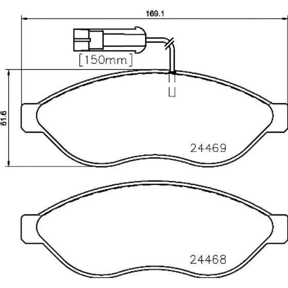 Brembo Bremseklodser P 23 143 for Ducato, Movano, Boxer, Citroën