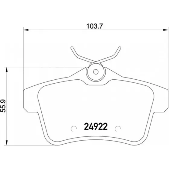 Brembo Bremseklodser P 61 114, Akselsæt, til Peugeot, Citroën, DS