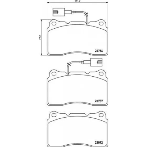 Brembo Bremseklodser P 23 154 for Alfa Romeo (Akselsæt)