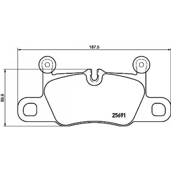 Brembo Bremseklodser P 65 031, 99135294900, bagaksel