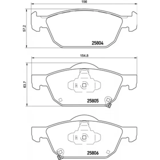 Brembo Bremseklodser P 28 076 for Honda Civic IX/X