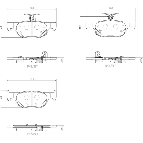 Brembo Bremseklodser P 49 064 til Mazda 3, CX-30, MX-30