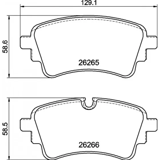 Brembo Bremseklodser P 85 185 til VW/Audi, bagaksel, Prime-serie