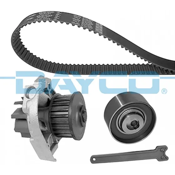 DAYCO KTBWP4662 Vandpumpe + Tandremssæt for FORD, FIAT, JEEP