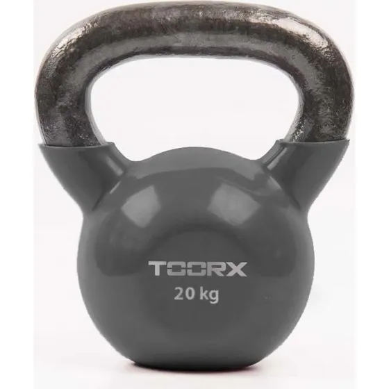 Toorx Vinyl Kettlebell 20 kg - Stærk, farvet og slidstærk