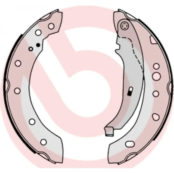 Brembo Bremsebakkesæt S 61 527 4251L5/4241L5, bagaksel