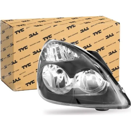 TYC Forlygte 20-6357-05-2 H7/H1, sort, til RENAULT Clio II