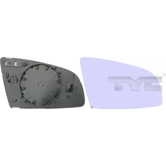 TYC Spejlglas 302-0028-1, udvendigt, venstre, for AUDI A3/A4/A6