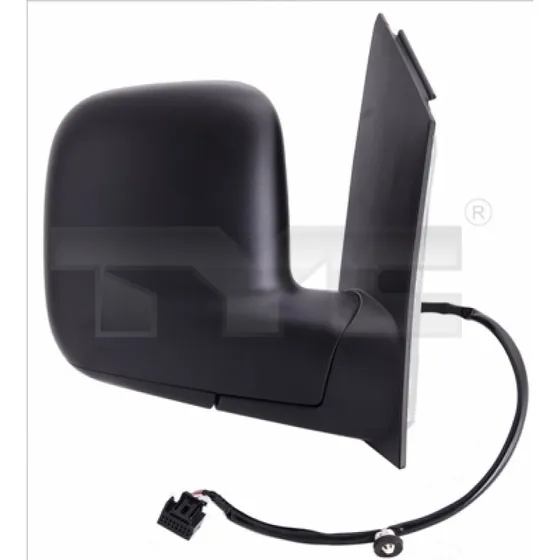 TYC Sidespejl 337-0132, sort, ECE-godkendt, til VW Caddy