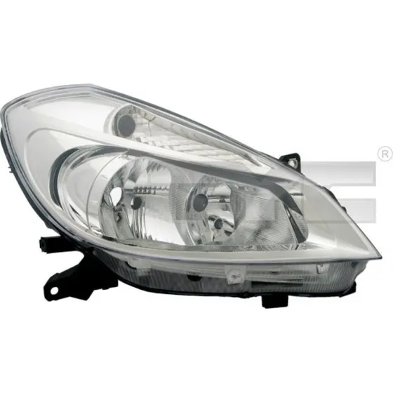 TYC Forlygte 20-0794-25-2, krom, til Renault Clio III