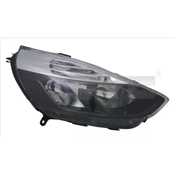 TYC Forlygte RENAULT 20-14190-05-2 H7, sort, ECE-godkendt
