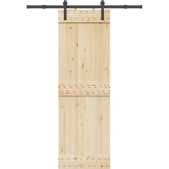 vidaXL skinnesæt til skydedør 152,5 cm, stål sort