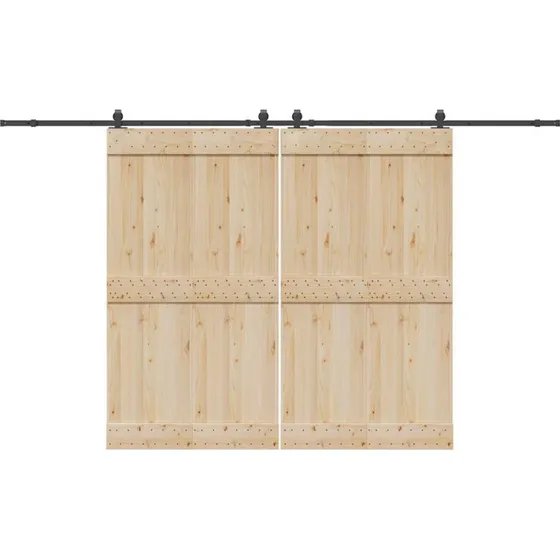 vidaXL skinnesæt 366 cm stål sort