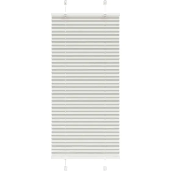 vidaXL Plisségardin Lysegrå 60x100 cm, 100% Polyester