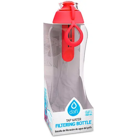 Dafi Filterflaske 0,5 l Rød