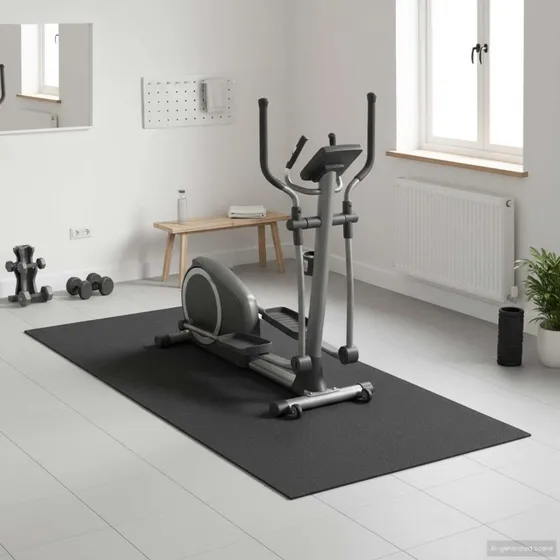 vidaXL Sport Beskyttelsesmåtte Sort 200 x 90 x 0,6 cm