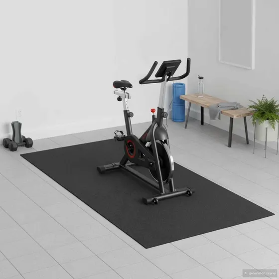 vidaXL Sport Beskyttelsesmåtte Sort 120 x 60 x 0,6 cm