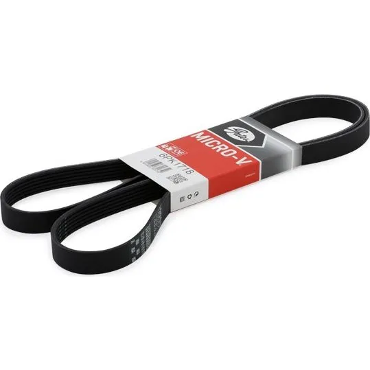 GATES Kilerem 6PK1718, 21 mm, sort, Micro-V