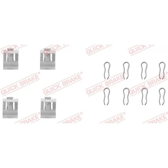 QUICK BRAKE 109-1055 Skivebremsebelægningssæt, for- og bagaksel