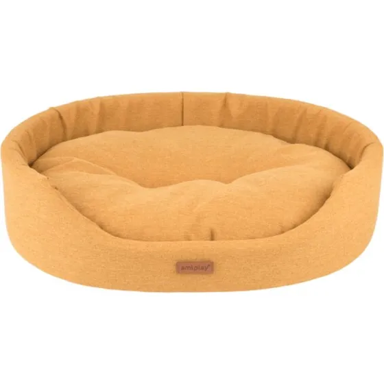 Amiplay Montana Oval Hundeseng – Cream (M–XXL)