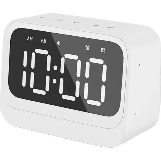 Denver EC-54W Hvid Bluetooth Vækkeur med Dobbelt Alarm