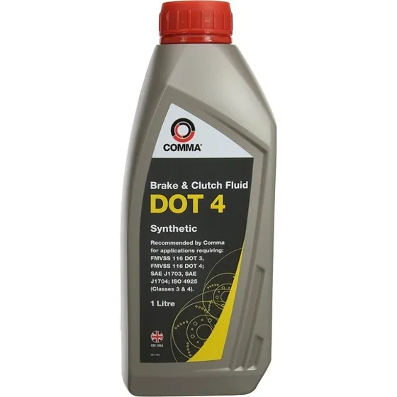 COMMA Bremsevæske DOT 4 1L for VW, Mercedes-Benz, Opel