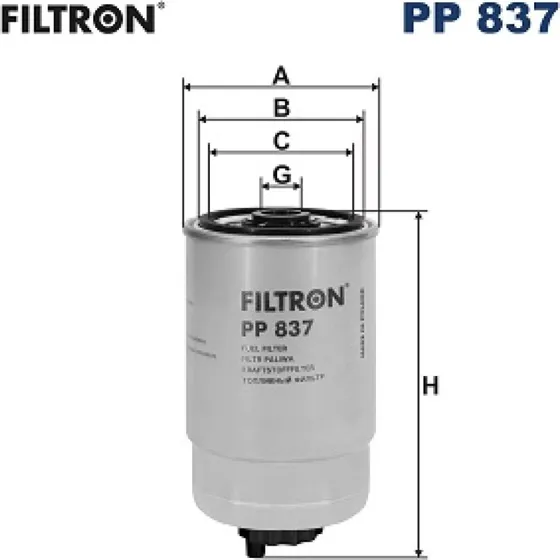 FILTRON PP 837 Brændstoffilter