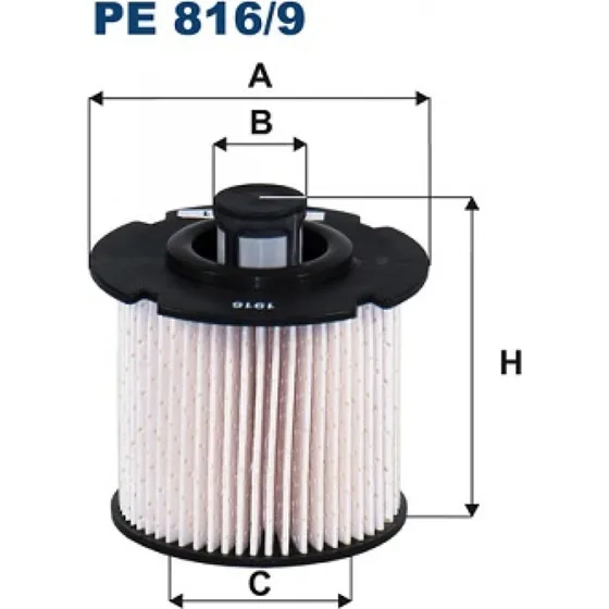 FILTRON PE 816/9 Brændstoffilter til OPEL, FORD, TOYOTA